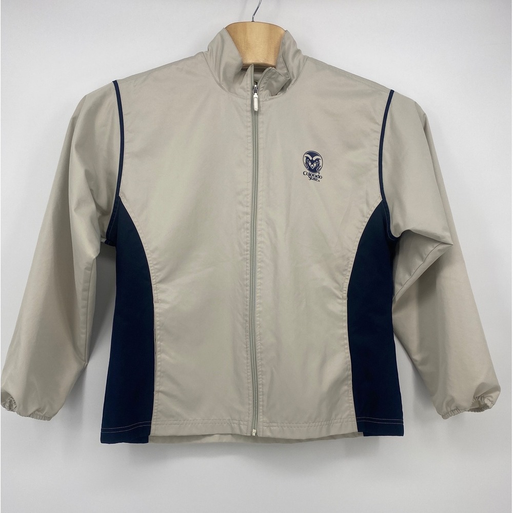 Gear For Sports Windbreaker Large Tan Colorado State Rams Full Zip Excellent